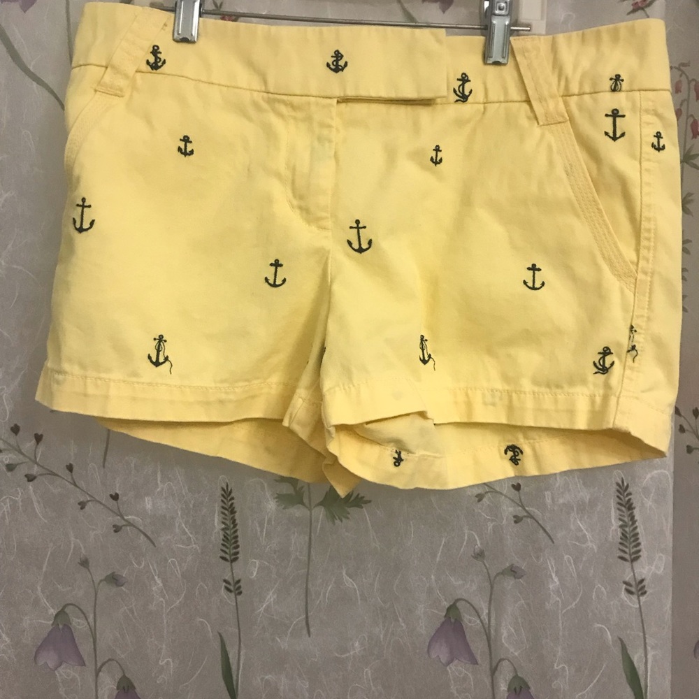 J Crew Yellow Shorts - size 8 - Picture 3 of 4